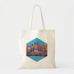 Tote Bag Canal Amsterdam Pays-Bas Europe