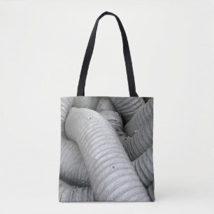 Tote Bag Canapé en tissu gris et noir