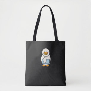 Tote Bag Canard allant au travail, funny work