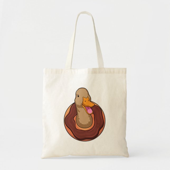 Tote Bag Canard avec Donut (Devant)