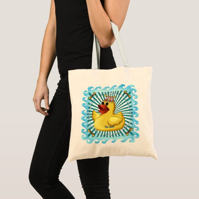 Tote Bag Canard en caoutchouc avec bonnet  (Devant (produit))