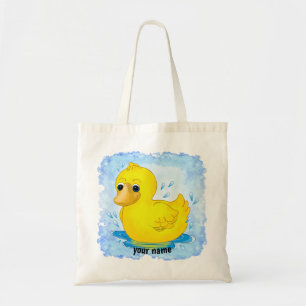 Tote Bag Canard en caoutchouc jaune