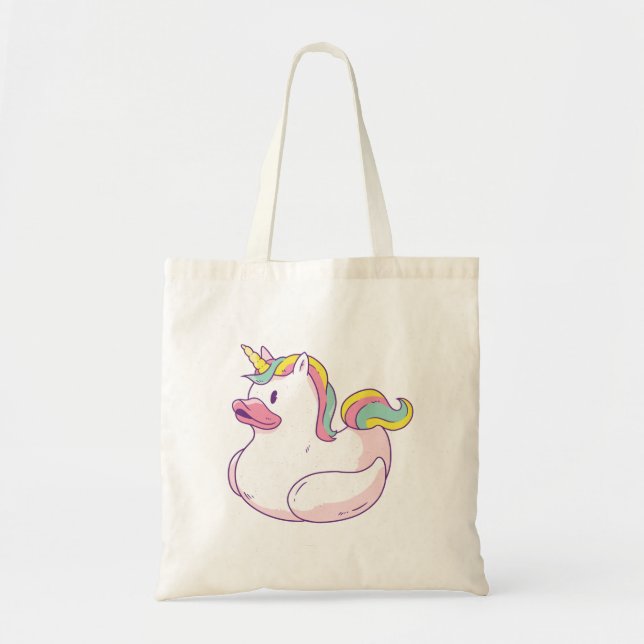 Tote Bag Canard en caoutchouc Unicorne (Devant)