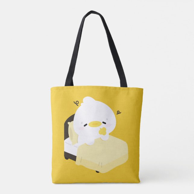 Tote Bag Canard fatigué mignon (Dos)