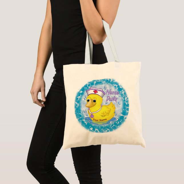 Tote Bag Canard infirmière mignonne  (Devant (produit))