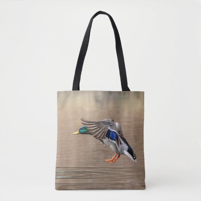 Tote Bag Canard Mallard en vol (Devant)
