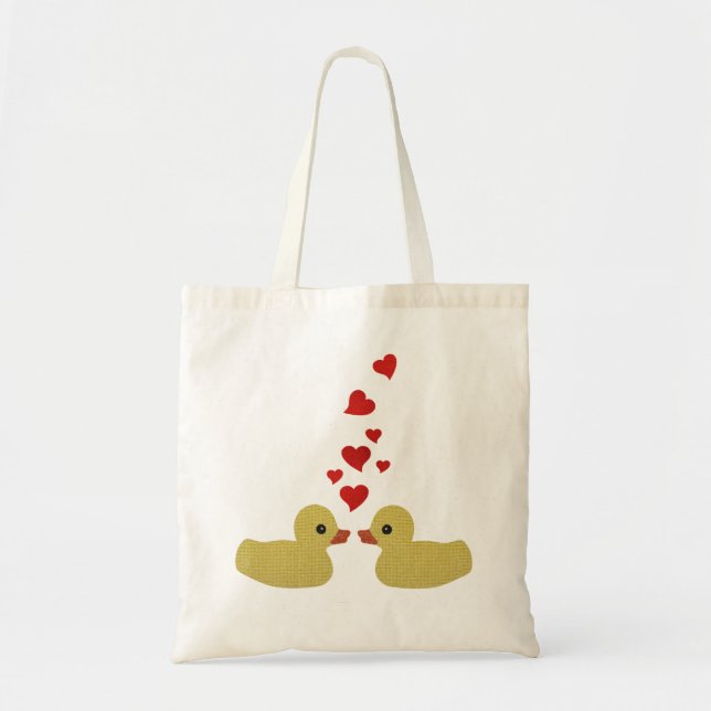 Tote Bag Canards dans l'amour (Devant)