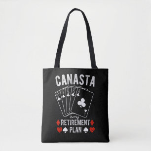 Tote Bag Canasta est mon plan de retraite
