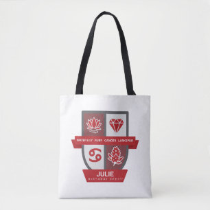 Tote Bag Cancer Birthday Crest™ pour le 1er-22 juillet