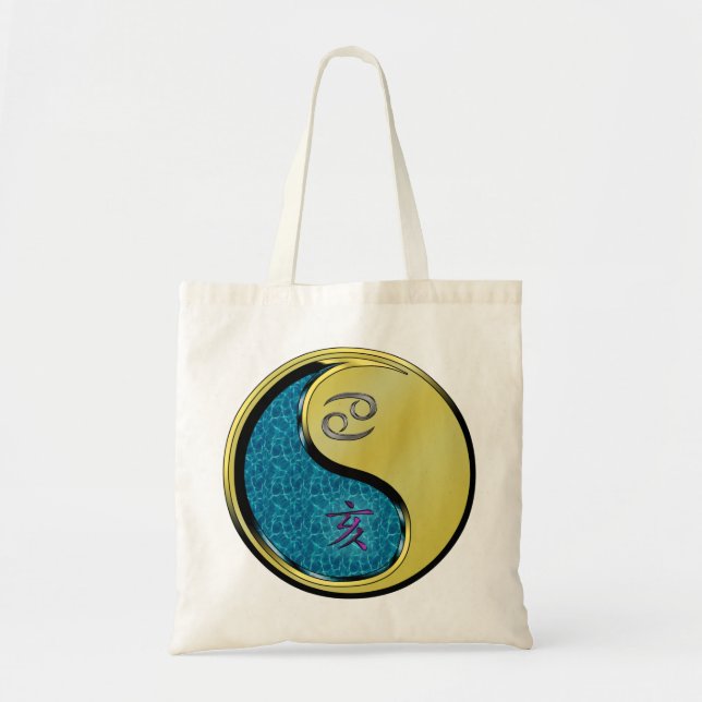 Tote Bag Cancer & Boar métallique (Devant)