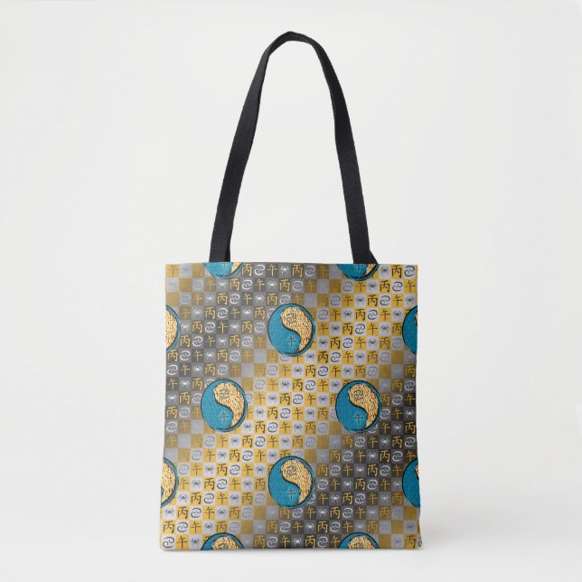 Tote Bag Cancer & Cheval de Feu (Devant)