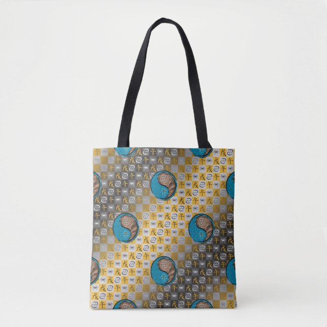 Tote Bag Cancer & Cheval de Terre (Devant)