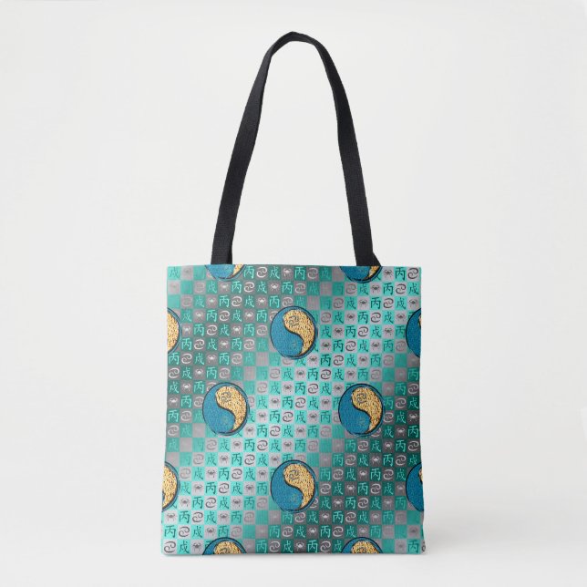 Tote Bag Cancer & Chien de Feu (Devant)