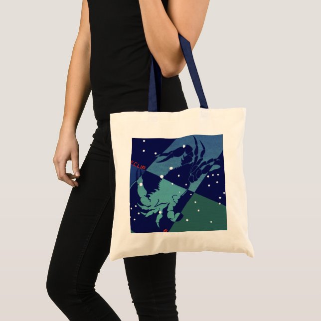 Tote Bag Cancer Constellation de crabe Astrologie zodiaque  (Devant (produit))