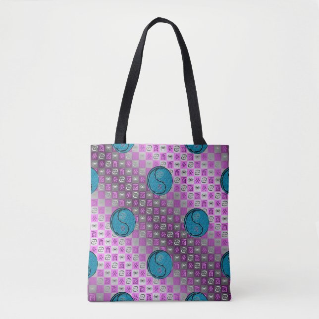 Tote Bag Cancer & Coq d'eau (Devant)