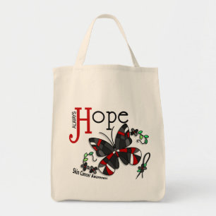 Tote Bag Cancer de la peau de papillon en verre souillé