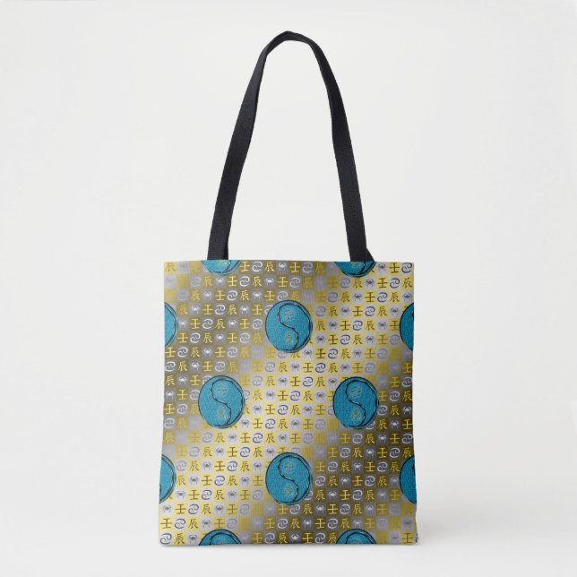 Tote Bag Cancer & Dragon d'eau (Devant)