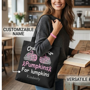 Tote Bag Cancer du sein drôle Personnalisé