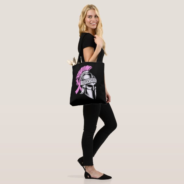 Tote Bag Cancer du sein survivant (Sur le modèle)