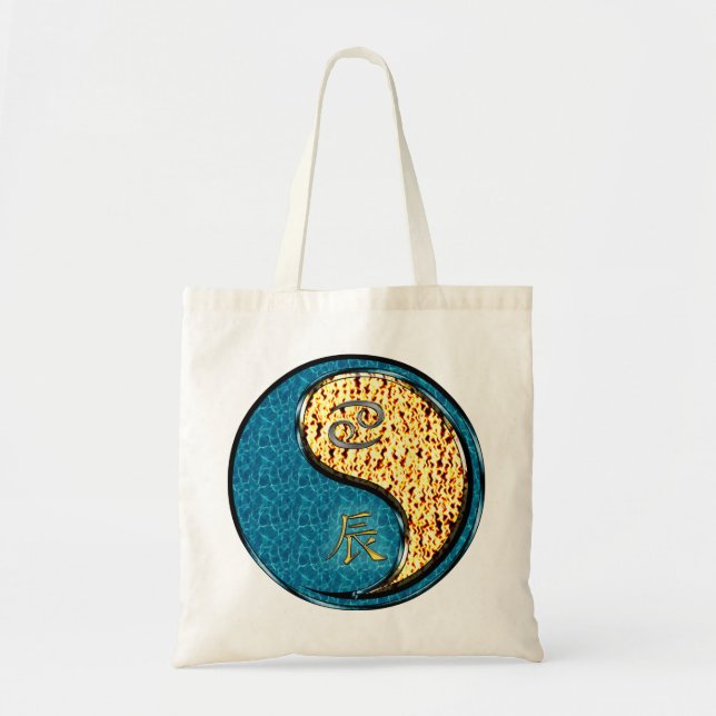 Tote Bag Cancer & Fire Dragon (Devant)