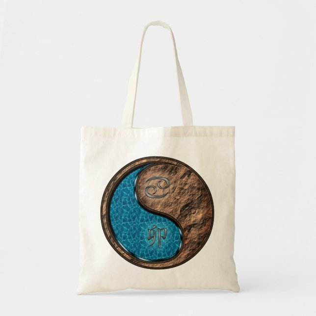 Tote Bag Cancer & Lapin de Terre (Devant)