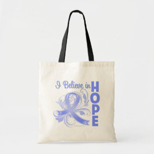 Tote Bag Cancer oesophagien que je crois à l'espoir