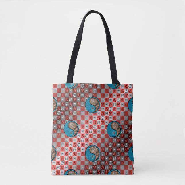 Tote Bag Cancer & Tigre Terre (Devant)