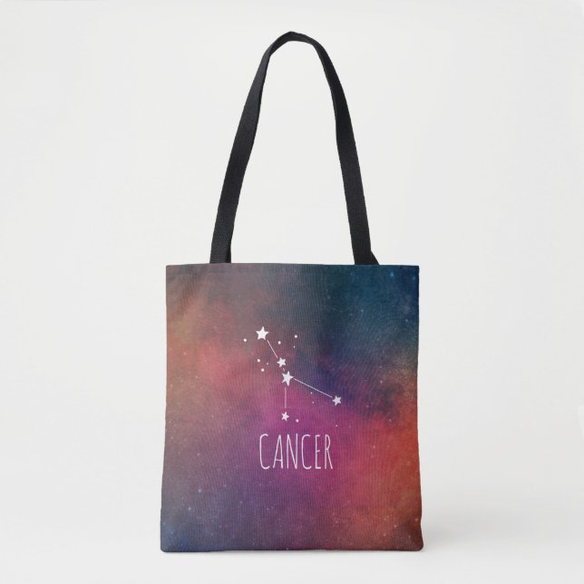 Tote Bag Cancer Zodiac Galaxy (Devant)