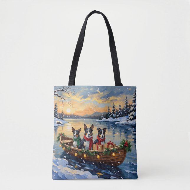 Tote Bag Cane Corso Noël Bateau Vacances (Devant)