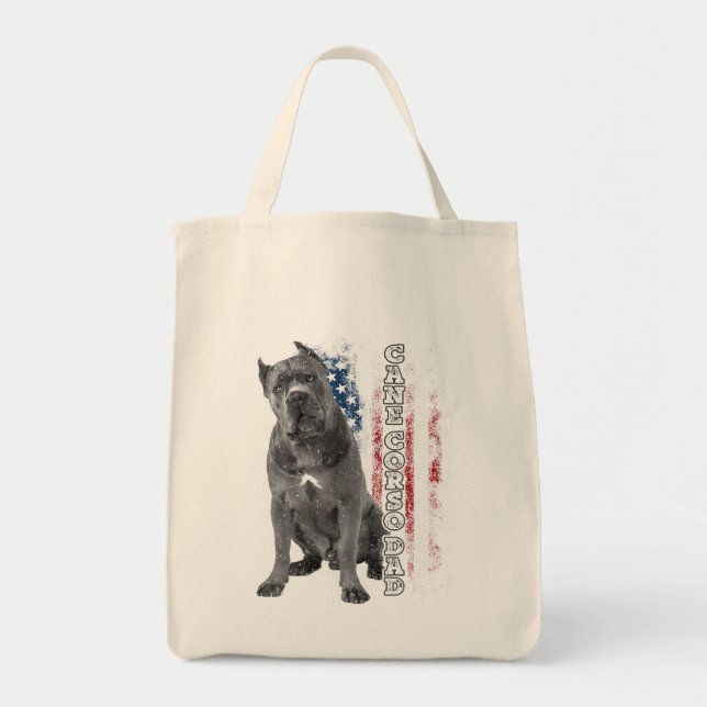 Tote Bag Cane Corso Papa Chien Propriétaire Italien Mastiff (Devant)