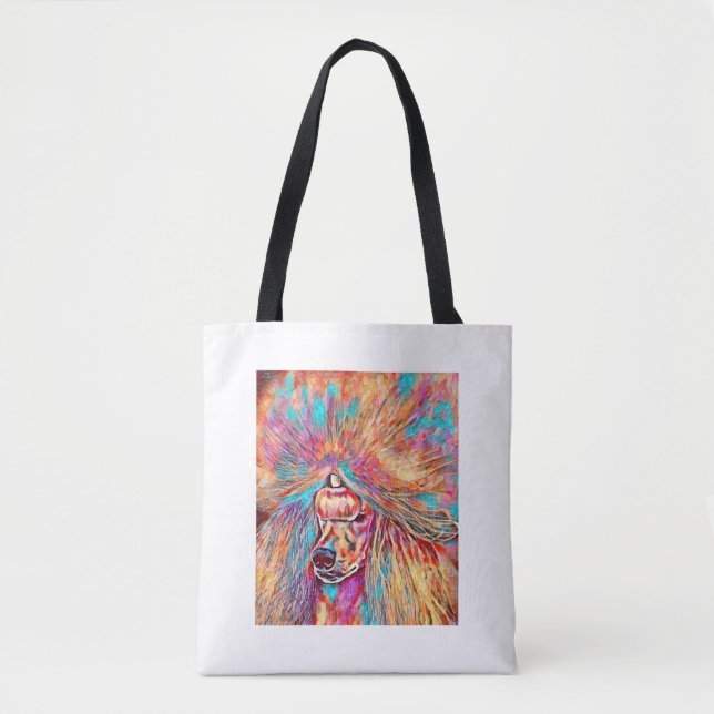 Tote Bag Caniche de printemps (Devant)