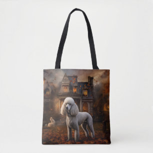 Tote Bag Caniche Halloween Épouvantable
