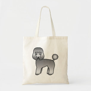Tote Bag Caniche jouet gris Chien de dessin animé mignon
