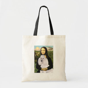Tote Bag Caniche Mona-Pood-Blanc-Standard