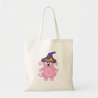 Tote Bag caniche rose sorcier