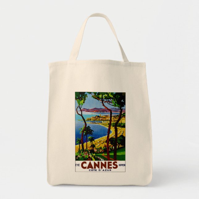 Tote Bag Cannes - Cote d'Azure (Devant)
