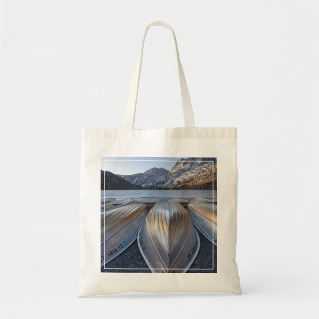 Tote Bag Canoë au lac (Devant)