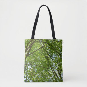 Tote Bag Canopée du printemps Feuille Green Nature Scene