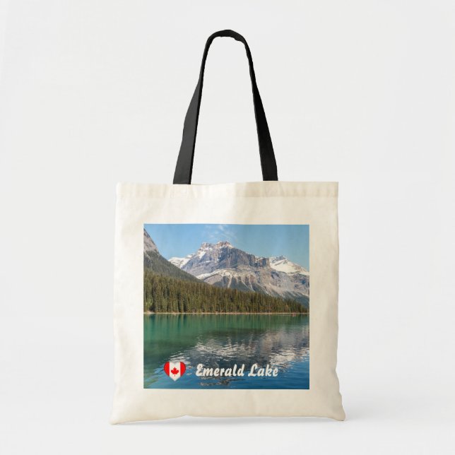 Tote Bag Canot sur le célèbre lac Emerald - Yoho NP, Canada (Devant)