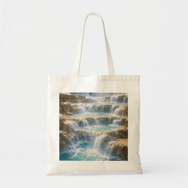 Tote Bag Canyon de la Cascade d'Eau Ensoleillée (Devant)