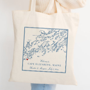 Tote Bag Cape Elizabeth Maine Mariage de Destination Bienve