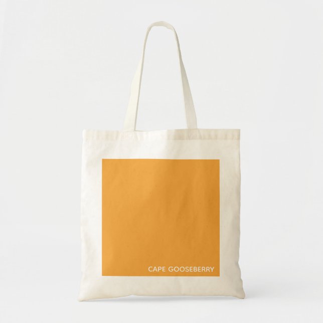 Tote Bag Cape Gooseberry yellow color name (Devant)