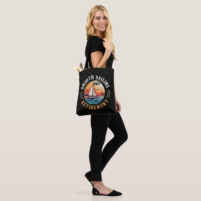 Tote Bag Capitaine navigation tranquille en retraite (Sur le modèle)