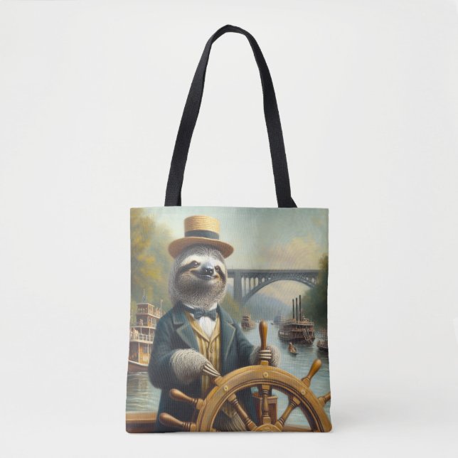 Tote Bag Capitaine Sloth Riverboat (Devant)