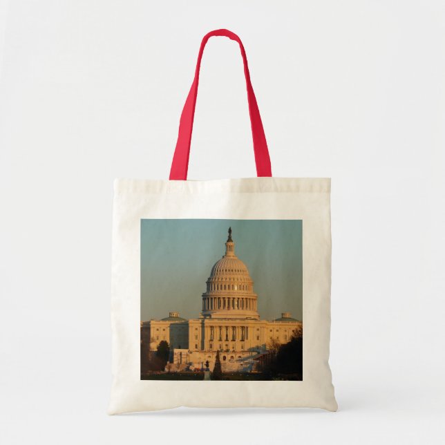 Tote Bag Capitol à Noël Washington DC Holiday (Devant)