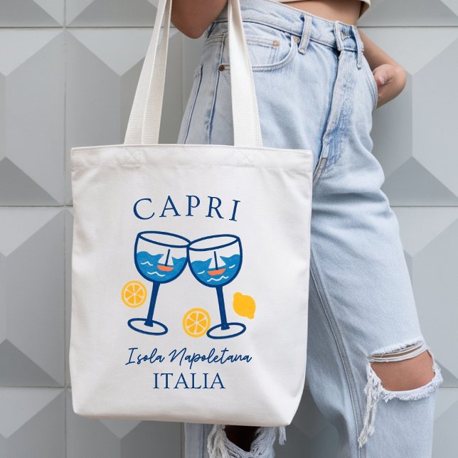 Tote Bag Capri Isola Napoletana - Côte Italie été (Créateur téléchargé)
