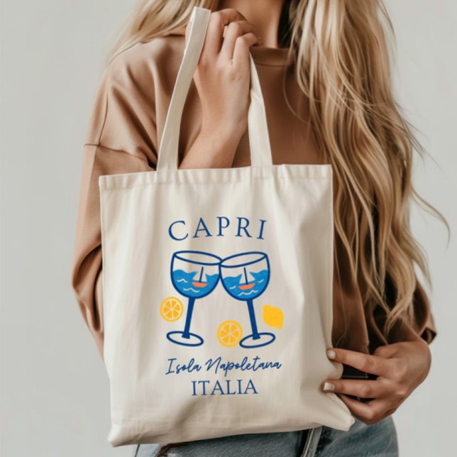 Tote Bag Capri Isola Napoletana - Côte Italie été (Créateur téléchargé)