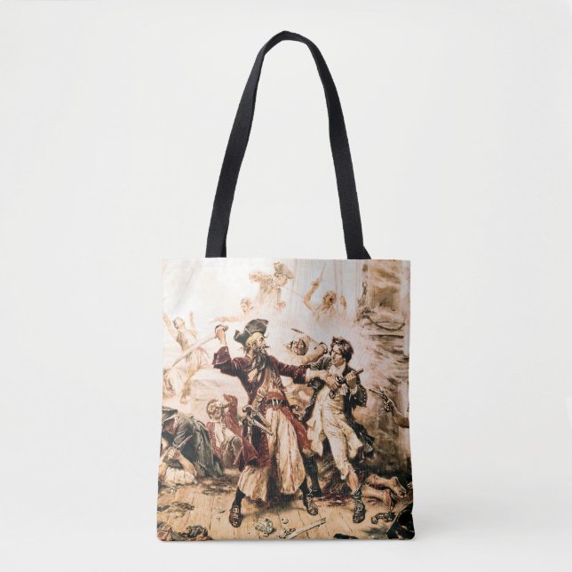 Tote Bag Capture, Barbe noire pirate, Revenge de la reine A (Devant)