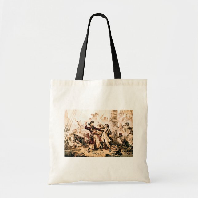 Tote Bag Capturer, Pirate Barbe Noire, La Revanche de la Re (Devant)