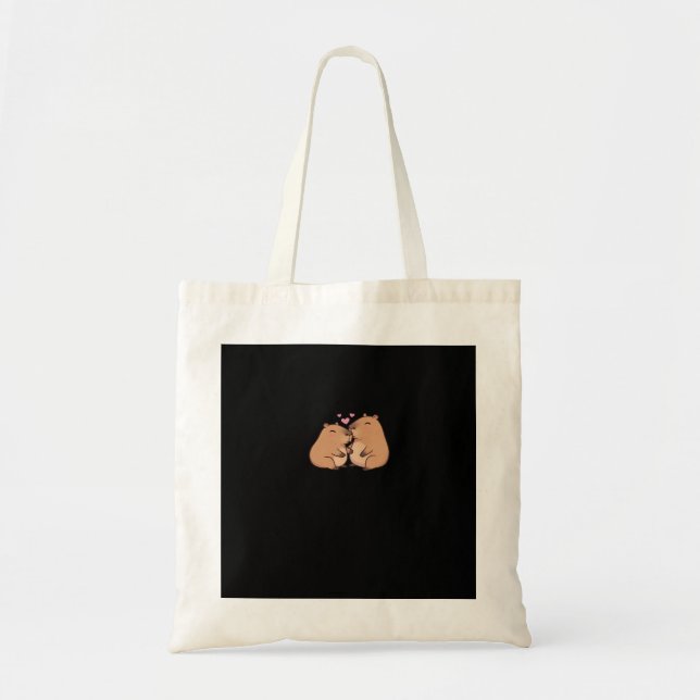 Tote Bag Capy Better Together Cute Animal Design  (Devant)